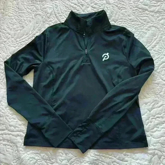 Peloton Warm Up Cropped 1/2 Zip  Top Women's Size S - Picture 2 of 5